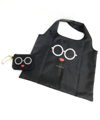 【2026年1月21日(水)以降お届け予定】折りたたみエコバッグ付きポーチ