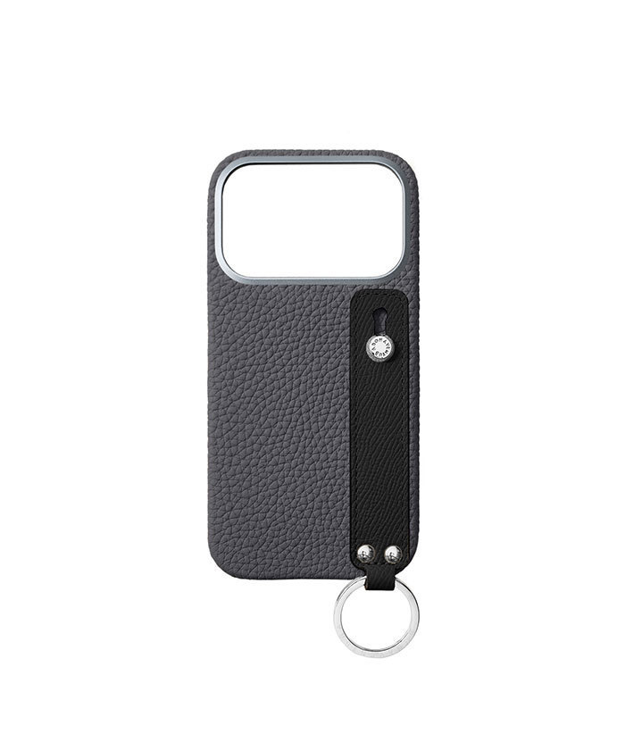 iPhone 17 Pro）ハンドル付き バックカバーケース シュリンクレザー