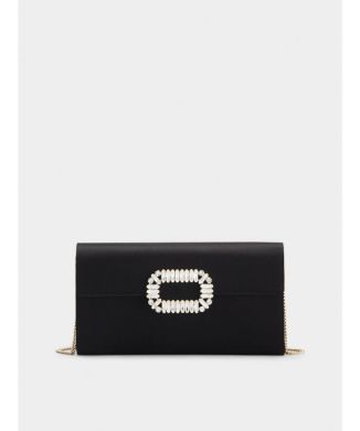 エンベロープ フラップ クラッチ シルクサテン