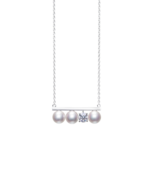 TASAKI バランス ダイヤモンド ソロ ネックレス 18K ホワイトゴールド F TASAKI バランス ダイヤモンド ソロ ネックレス 18K ホワイトゴールド F