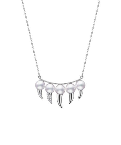 TASAKI デインジャー ファング ネックレス 18K ホワイトゴールド F TASAKI デインジャー ファング ネックレス 18K ホワイトゴールド F