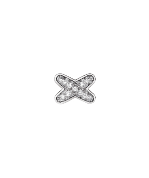 CHAUMET 「リアン」コレクション ジュ ドゥ リアン スタッズイヤリング ホワイトゴールド x ダイヤモンド F CHAUMET 「リアン」コレクション ジュ ドゥ リアン スタッズイヤリング ホワイトゴールド x ダイヤモンド F