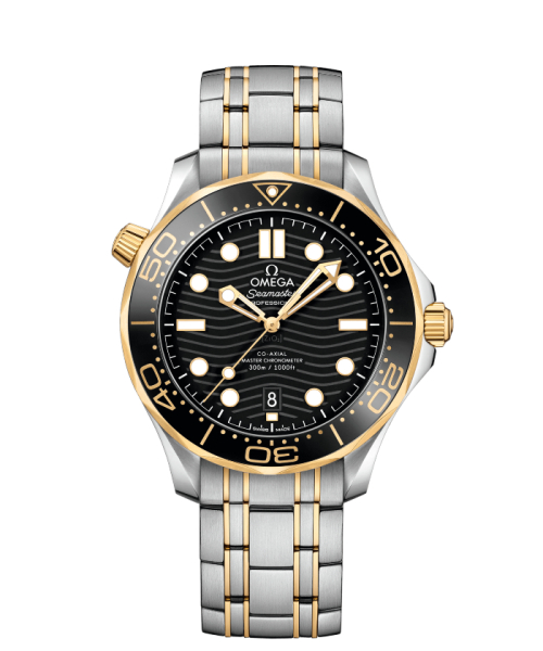 OMEGA 【OMEGA】シーマスター ダイバー300M ブラック×ブラック スティール×イエローゴールドブレスレット マルチ 16.5 OMEGA 【OMEGA】シーマスター ダイバー300M ブラック×ブラック スティール×イエローゴールドブレスレット マルチ 16.5