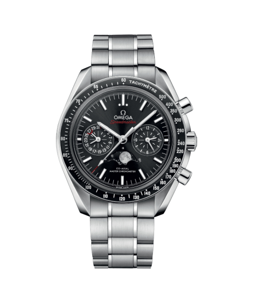 OMEGA 【OMEGA】スピードマスター ムーンウォッチ ムーンフェイズクロノグラフ ブラック×SSブレスレット マルチ 16.5 OMEGA 【OMEGA】スピードマスター ムーンウォッチ ムーンフェイズクロノグラフ ブラック×SSブレスレット マルチ 16.5