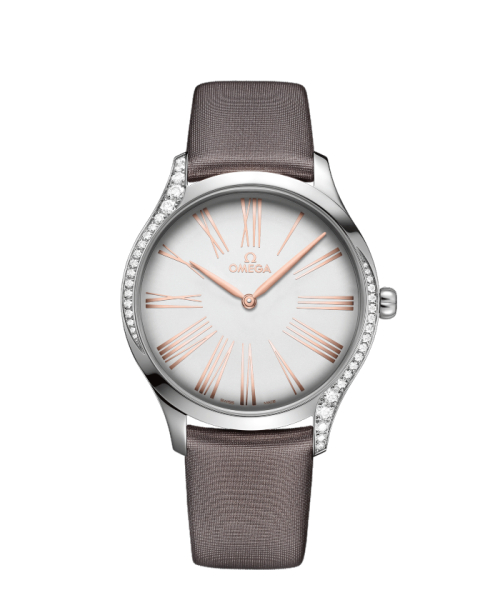 OMEGA 【OMEGA】デ・ヴィル トレゾア クォーツ39mm シルバー×グレーファブリックストラップ マルチ F OMEGA 【OMEGA】デ・ヴィル トレゾア クォーツ39mm シルバー×グレーファブリックストラップ マルチ F