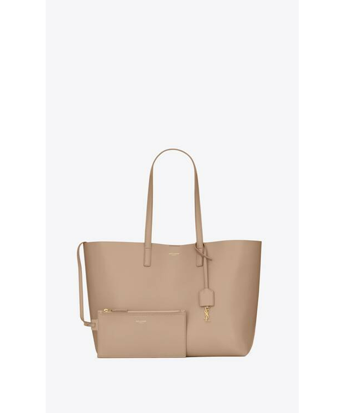★Saint Laurent直営店★レザートートバッグ ブラウン Y レザー トートバッグ | SAINT LAURENT | NET-A-PORTER