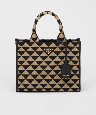 【完売必至】プラダ■シンボル エンブロイダリー スモールバッグ PRADA プラダ シンボル エンブロイダリーファブリック スモール
