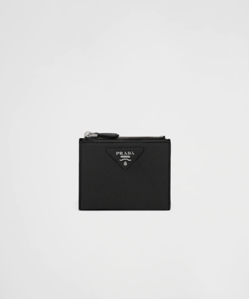 PRADA ヴィッテロダイノレザー ミニ財布 ブラック TU PRADA ヴィッテロダイノレザー ミニ財布 ブラック TU