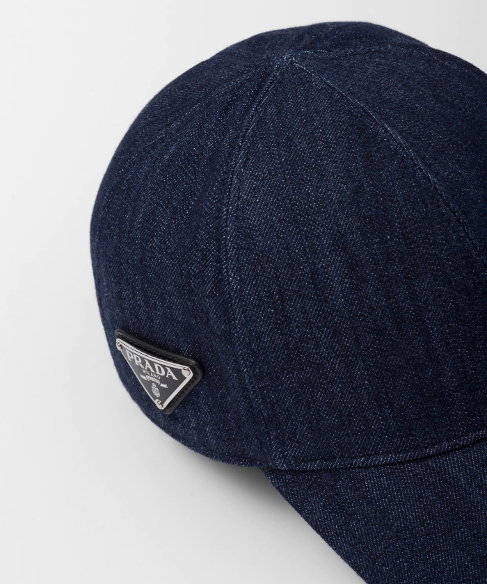 PRADA デニムベースボールキャップ 国内発】PRADA プラダ デニム ベースボールキャップ (PRADA