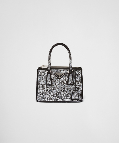 超目玉 PRADA プラダ クリスタル サテン ミニバッグ - crumiller.com