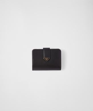 PRADA 財布 PRADA プラダ 二つ折り財布 レディース ブラック 1ML225 QHH