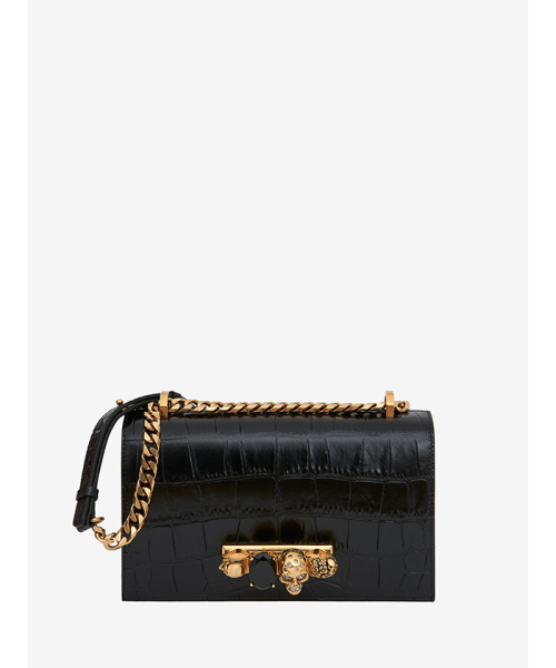 AlexanderMcQUEEN ジュエルドサッチェル ブラック/ゴールド U AlexanderMcQUEEN ジュエルドサッチェル ブラック/ゴールド U