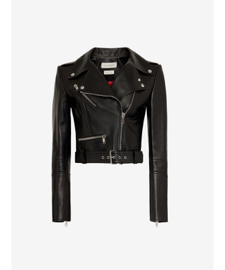 クロップド バイカージャケット