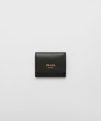 IC搭載　プラダ　3つ折り財布　ヴィッテロダイノ　ブラック　現行モデル　ch5 楽天市場】プラダ PRADA ヴィッテロダイノレザーミニウォレット