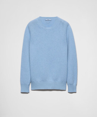 PRADAロゴ ウール クルーネック セーター(X24NG040)|阪急百貨店 PRADAロゴ ウール クルーネック セーター(X24NG040)|阪急百貨店