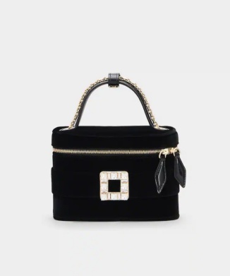 トレ ヴィヴィエ ヴァニティ ベルベット バッグ マイクロ