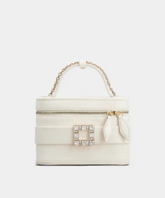 トレ ヴィヴィエ ヴァニティ レザー バッグ マイクロ