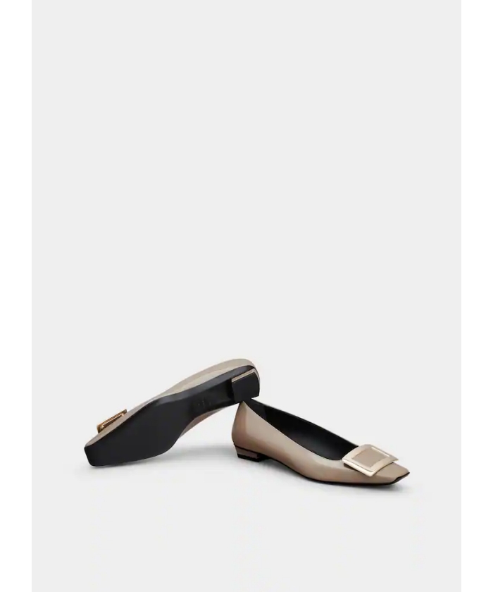 日本限定【Roger Vivier】ユールック パテントレザー バレリーナ ベル ヴィヴィエ パテントレザー バレリーナ(X24DC116)｜阪急
