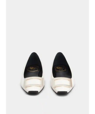 関税負担なし☆Roger Vivier ベル ヴィヴィエパテントバレリーナ ベル ヴィヴィエ パテントレザー バレリーナ(X24DC114)｜阪急