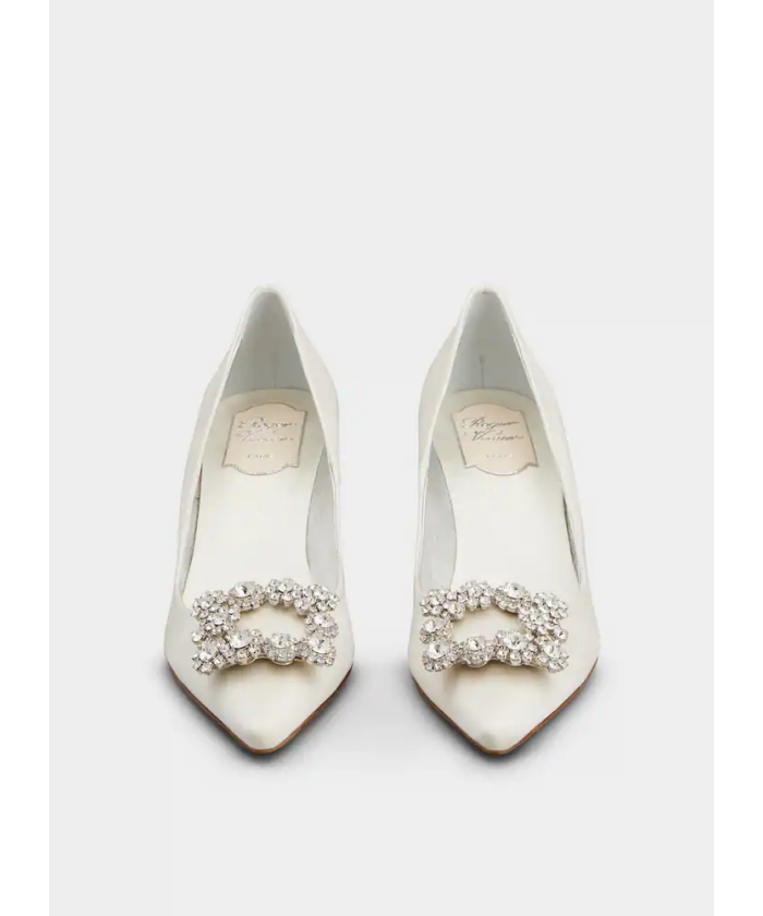 Roger Vivier◆エフロレッソンス サテン パンプス 100mm ピンク Woman エフロレッセンス サテン パンプス