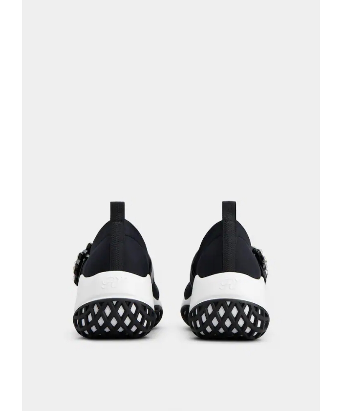 完売必至★ROGER VIVIER★ヴィヴ ラン ファブリック バレリーナ ベージュ Woman ヴィヴ ラン ファブリック スニーカー