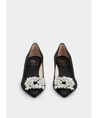 エフロレッソンス サテン パンプス