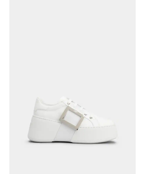 RogerVivier ヴィヴ スケート レザー スニーカー ホワイト 38 RogerVivier ヴィヴ スケート レザー スニーカー ホワイト 38