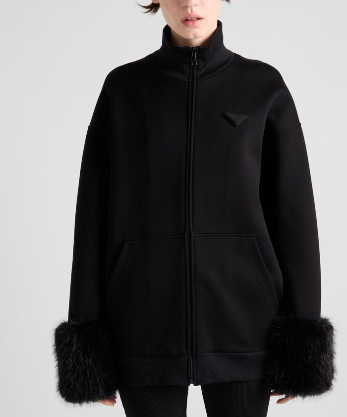 注目の新作♪【PRADA】ダブルフリース ハイネックブルゾン ダブルフリース ハイネックブルゾン(X24NG036)｜阪急百貨店公式