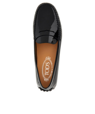 シティ ゴンミーニ パテントレザー ドライビングシューズ