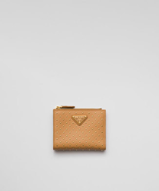 PRADA 国内買付 スモールレザー 財布 追跡送料込☆直営店買付☆PRADA☆スモールレザーウォレット 財布