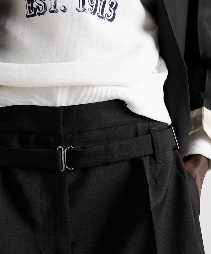 PRADA★ キッドモヘア ショートパンツ ブラック キッドモヘア ショートパンツ | PRADA