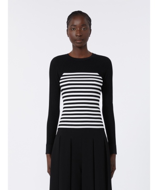 ［ブライエス］テクニカル ビスコース ブレンド ニット