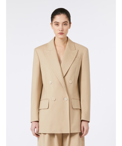 MaxMara ［スエズ］コットン キャンバス "オリンピア" ジャケット SAND 38