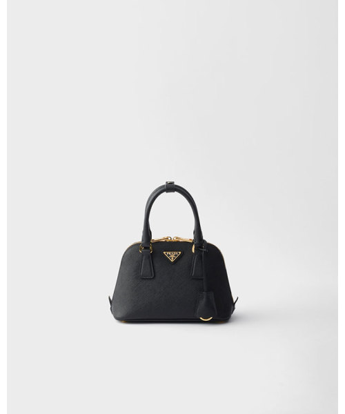 PRADA サフィアーノレザー ミニバッグ ブラック TU PRADA サフィアーノレザー ミニバッグ ブラック TU
