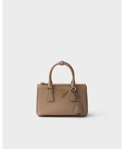 PRADA サフィアーノレザー ミニバッグ カメオベージュ TU PRADA サフィアーノレザー ミニバッグ カメオベージュ TU