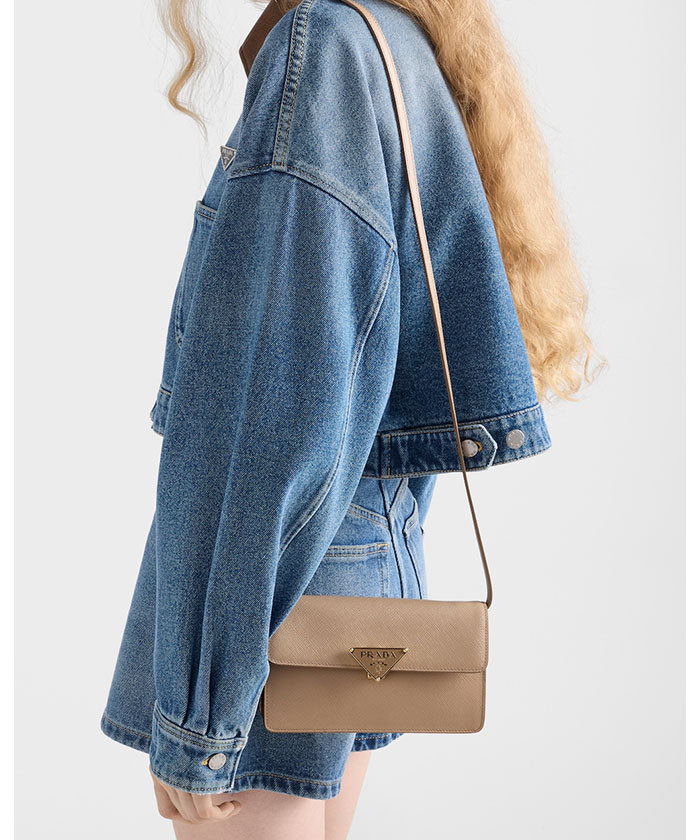 COMTESSE ✨希少美品✨ ハンドバッグ 2way サフィアーノレザー 美品】PRADA サフィアーノレザー ハンドバッグ（ブラック／2WAY