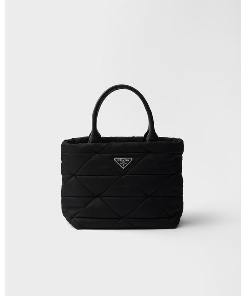 PRADA スモール パデッド Re-Nylon トートバッグ ブラック TU PRADA スモール パデッド Re-Nylon トートバッグ ブラック TU