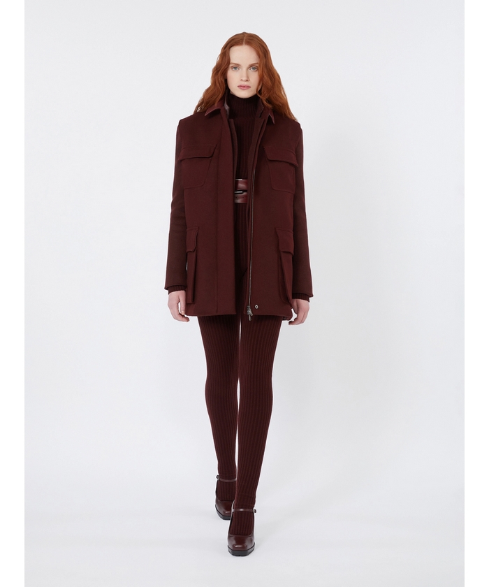 アエローゾ］ウール アルパカ カシミヤ ロング ジレ(X25DA013)｜阪急