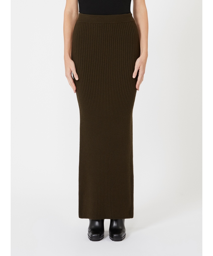 ボリス］ウール カシミヤ ペンシル スカート(X25DA015)｜阪急百貨店