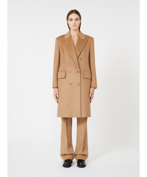 コーザ］ピュア キャメル ダブルブレスト コート(X25DA038)｜阪急
