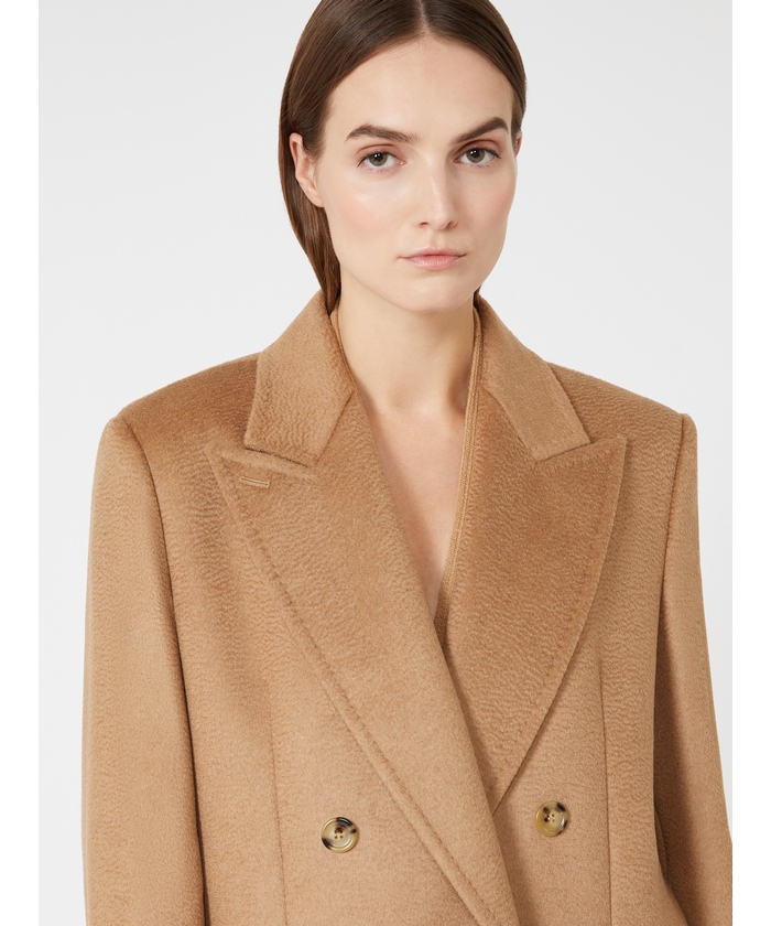 コーザ］ピュア キャメル ダブルブレスト コート(X25DA038)｜阪急