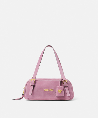 ヴェルサーチェ タグ スエード ボウリング バッグ