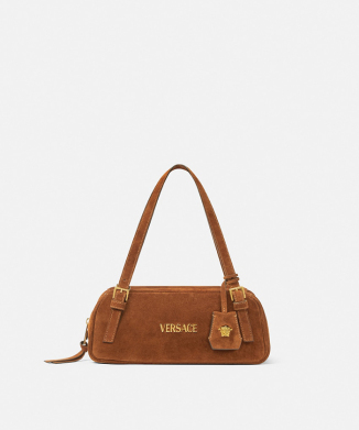 ヴェルサーチェ タグ スエード ボウリング バッグ