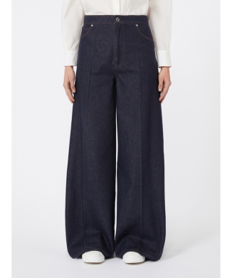 ［カルミネ］ピュア コットン デニム パンツ
