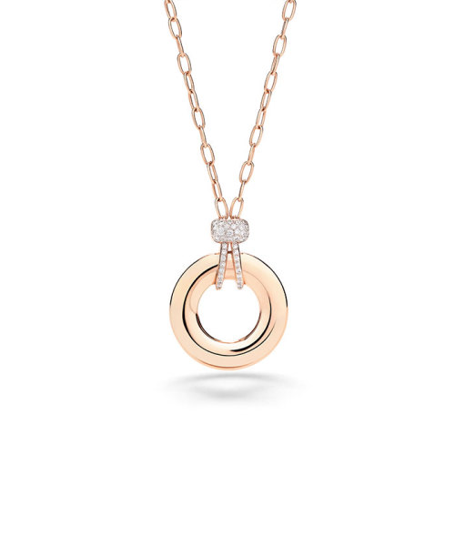 POMELATO 「イコニカ」ネックレス ローズゴールド・ホワイトダイヤモンド 44