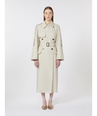 ［デルフィーノ］コットン ブレンド トレンチ コート