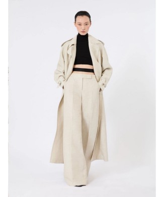 ［ペダッジ］リネン トレンチ コート