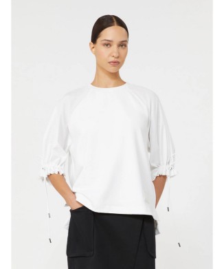 ［ウエスト］バイマテリアル Tシャツ