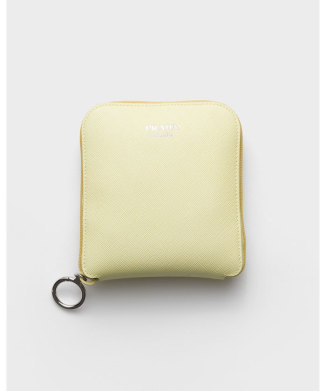サフィアーノレザー ペンダント付 Re-Nylon トートバッグ