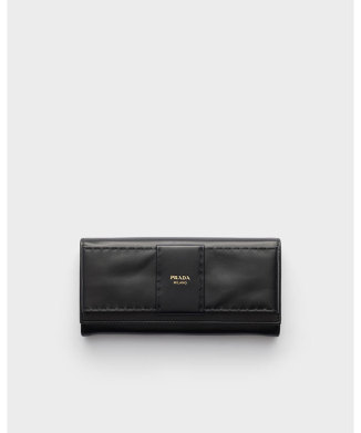 ラージ ナッパレザー 財布 リボン付